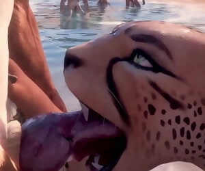Furry Porn Cheetah Deep..